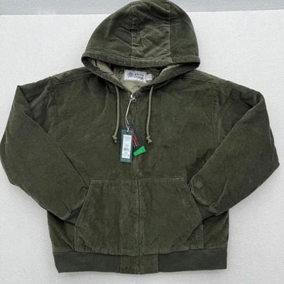 Chaqueta con Capucha Alpine Design Para Mujer S Pequeña Pana Cremallera Completa De Colección Oliva Foto 1 de 4