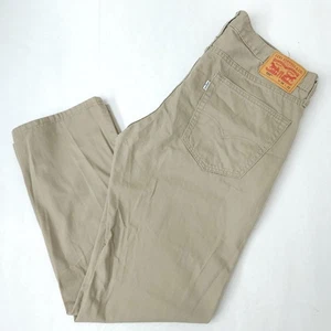 Levi's 559 Relaxed Straight Fit Jeans Khaki Mens Size 36x32 Tan Casual Workwear - Picture 1 of 13