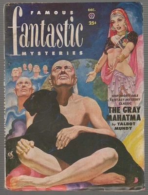 Famous Fantastic Mysteries Dec 1951 Sci-Fi Pulp Magazine Lovecraft Heinlein VG - Image 1 of 4