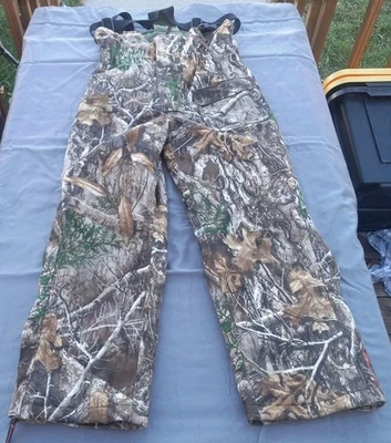 ArcticShield Insulated Bib Overalls Realtree Edge Hunting Camo Youth Xl - Image 1 of 4