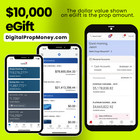 Prop $ REPLICA Money | $10,000 - $1,000,000 Digital Balance | eGift Card