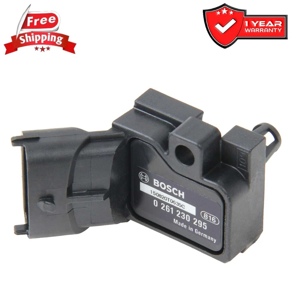 New For Volvo Turbo Boost Pressure Sensor in Intercooler Bosch Turbocharger Foto 1 de 4