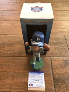 Orel Hershiser Signed 59 Consecutive Scoreless Innings SGA Bobblehead PSA WITNES - Picture 1 of 9