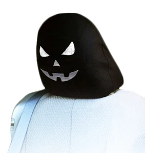 New Skellington Halloween Pumpkin Car Truck SUV Embroidery Headrest Cover 1 Pc - Picture 1 of 3