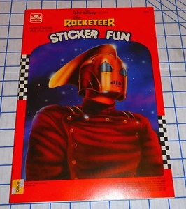 Disney The Rocketeer Movie Sticker Fun Book Golden Book 1991 Mint Condition - Picture 1 of 7