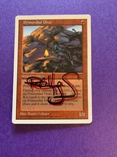 MTG Magic Primordial Ooze Signed Artist Proof x1 5th Edition Randy Gallegos