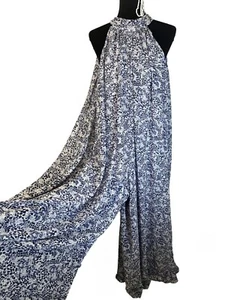 Mono Express Forrado Haltar Top Azul Gris Nuevo con Etiquetas Talla XL Talla Grande - Imagen 1 de 6