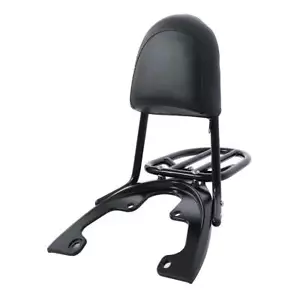 Black Sissy Bar Backrest w/ Baseplate Fit For Harley V-Rod Night Rod 2007-2011 - Picture 1 of 13