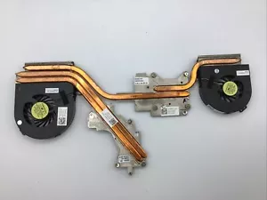 Dell Precision M4600 CPU & GPU Heatsinks w/Fans - 0P854T 0DKXJ2 002HC9 B1-Y3-j6 - Picture 1 of 8