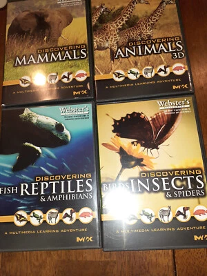 Discovering Animals 3D, Mammals..., Birds, Fish, Reptiles..Webster's PC CD-Roms - Image 1 of 2