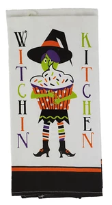 NWT~HALLOWEEN~WITCHIN KITCHEN~ Set of 2 ~ Ritz 16" x 26" Cotton Kitchen Towels - Picture 1 of 4