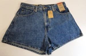 Neu mit Etikett Levi's "High Waisted Mom Shorts" blaue Denim Jeansshorts Damengröße 31 - Bild 1 von 4