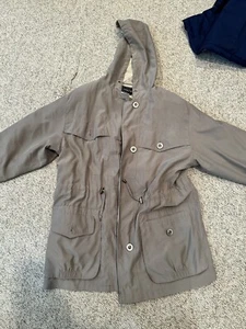 Gallery Men Size Medium Brown Coat/ Jacket Hooded - Picture 1 of 3