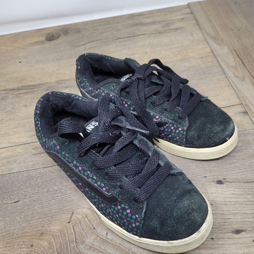 VANS Scarpe furgone nere per bambini taglia UK 2 5 taglia UK taglia unisex
