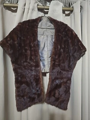 Estola de visón vintage, hermoso color Foto 1 de 4
