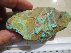 3003  TURQUOISE ROUGH,  NATURAL, BEAUTIFUL COLOR.  EX CLOSED OLD TIME ROCK SHOP - Picture 1 of 4