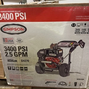 Simpson Cleaning MS61084-S MegaShot 3400 PSI Gas Pressure Washer, 2.5 GPM, - Picture 1 of 3