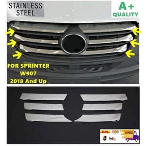 For Mercedes Sprinter W907 Chrome Front Grille 6 Pcs Wide Model. 2018 and Up. ST - Bild 1 von 6