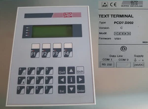 SAIA MURTEN PCD7.D202 versione C TESTO terminale terminale di comando 4-2 #769 - Foto 1 di 1
