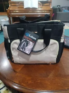 LOKASS Lunch Bag Insulated Lunch Box Wide-Open Lunch Tote Bag Large Drink Holder - Picture 1 of 4