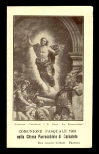 santino-holy card*COMUNIONE PASQUALE CORNALETO 1953 - Picture 1 of 1