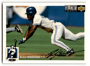 1994 Collector's Choice Silver Signature #131 Rickey Henderson NM Near  ID:63972