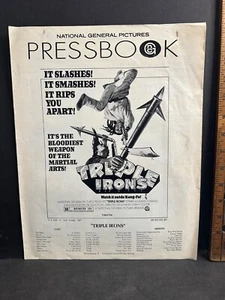 Libro stampa 1971, TRIPLE IRONS, film Kung Fu, Chang Cheh, David Chiang - Foto 1 di 3
