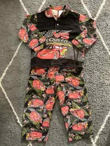 McQueen Disney Cars Infant Boys 2-Piece Sleepwear Top and Pajama Set, Size 3 - Picture 1 of 9