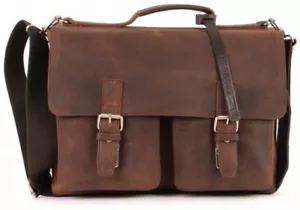 LEONHARD HEYDEN Salisbury Briefcase M Tasche Aktentasche Umhängetasche Braun - Bild 1 von 1