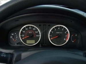 For Nissan Almera N16 II FL 03-06 Cerclages De Compteur Aluminium Anneaux Chrome - Picture 1 of 6