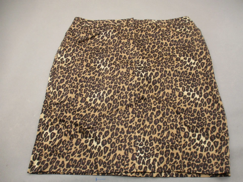 Falda East 5ta Talla 20W Mujer Estampado Animal Mezcla Algodón Elastizada Línea A 433 Foto 1 de 4