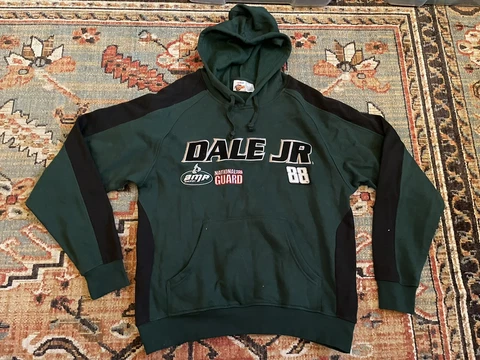 Dale Earnhardt Jr NASCAR Hoodie Sweatshirt Racing Large Winners Circle Sz L Cover