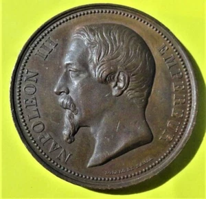 France medal from the Rouen Regional Exhibition 1859 by BORREL Ø 40.0mm 36.80gr - Picture 1 of 10