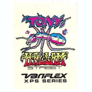 VARIFLEX - Pegatina de monopatín rara de los 80 - Tony Hallam Street Ant - SERIE XP - Imagen 1 de 1