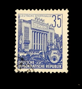 GERMAN Stamps 1953 DDR Sports Statium / Blue /SC166 / Used - Picture 1 of 1