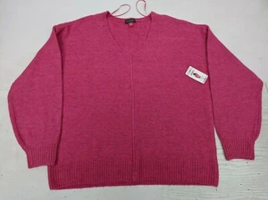 Neu Vince Camuto Damen S V-Neck Pullover Langarm Pulli Paradox Pink AM8 - Bild 1 von 4