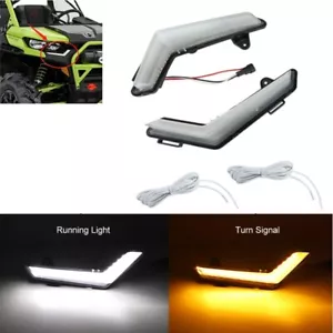 UTV LED Signature Light /Yellow for Can-Am Defender & Defender Max 2020-2022 - Picture 1 of 13