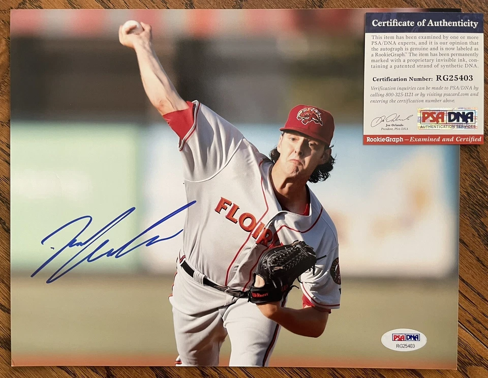 Foto a color 8x10 firmada por Ian Anderson Florida Fire Frogs/Atlanta Braves con certificado de autenticidad PSA Foto 1 de 1