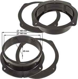 Par Anillos Adaptadores Arcas Altavoces Delanteros Lancia Delta 2008-2014 - Imagen 1 de 8