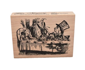 The Mad Tea Party from Alice in Wonderland 1500-I Her Majesty GROßER Stempel - Bild 1 von 7