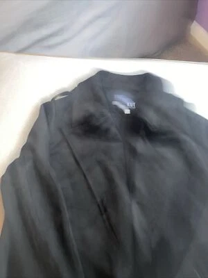 Chaqueta de Moto KUT FROM THE KLOTH $89 Carina Imitación Gamuza Cortina Negra XL  Foto 1 de 2