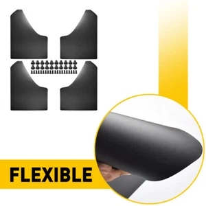 4x Universal Thicker Mud Flaps For Car Pickup Van Truck Mudguards Splash Guards - Picture 1 of 12