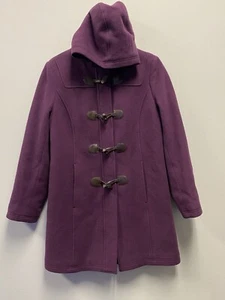 L.L Bean Classic Lambswool Duffel Coated Plum/Purple—Size 8 - Picture 1 of 7