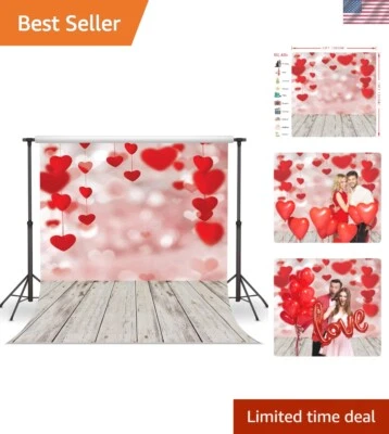 10x10英尺情人节摄影背景 - 耐用乙烯基和高分辨率 — 第 1/4 张图片