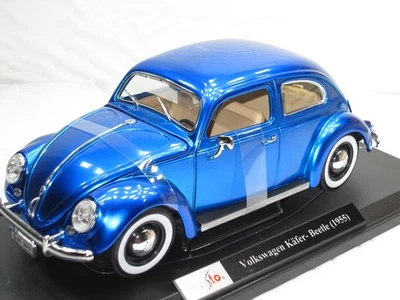 VW Beetle Kafer 1955 azul metálico 1:18 nuevo en caja. Foto 1 de 4
