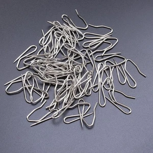 50 Pcs S Shaped Stainless Steel Hooks Durable Curtain Hangers for Bedroom - Picture 1 of 11