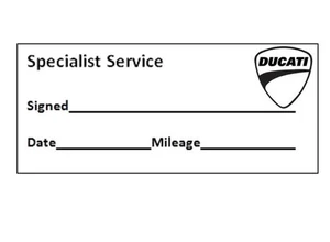 Ducati Motorrad Werkstatt Service Wartung Stempel 47 x 18mm - Bild 1 von 2