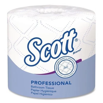 Scott Essential Bathroom Tissue, 2-Ply, White, 550/Roll, 18 Rolls/Pack - Image 1 of 4