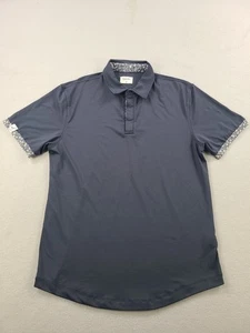 Polo Mantra Catalyst Para Hombre Medio Azul Floral Rendimiento Golf Elástico - Imagen 1 de 8