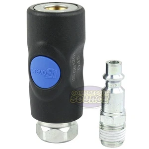 Prevost 1/4" FNPT High Quality Safety Air Coupler Combo Kit ISI061201/IRP066251 - Picture 1 of 6